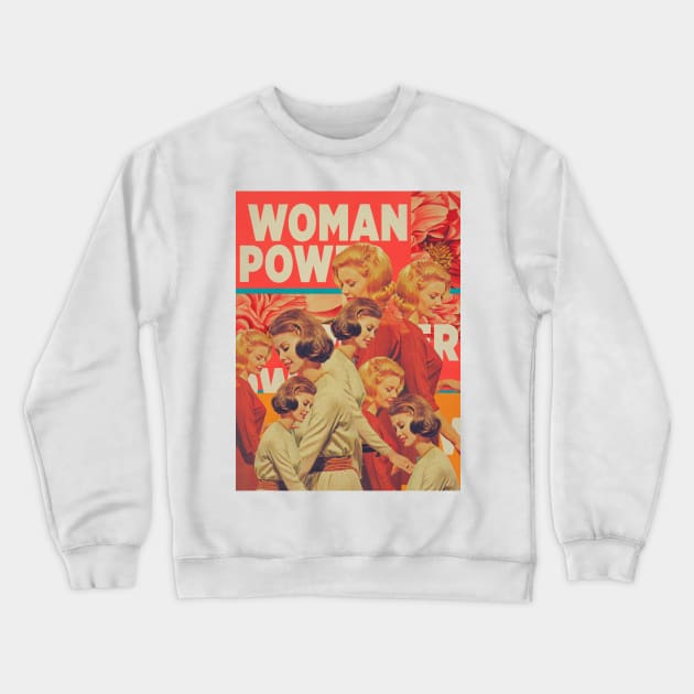 Woman Power Crewneck Sweatshirt by FrankMoth